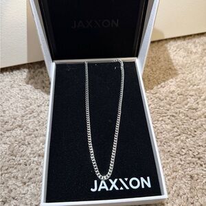 Silver Cuban Chain Necklace